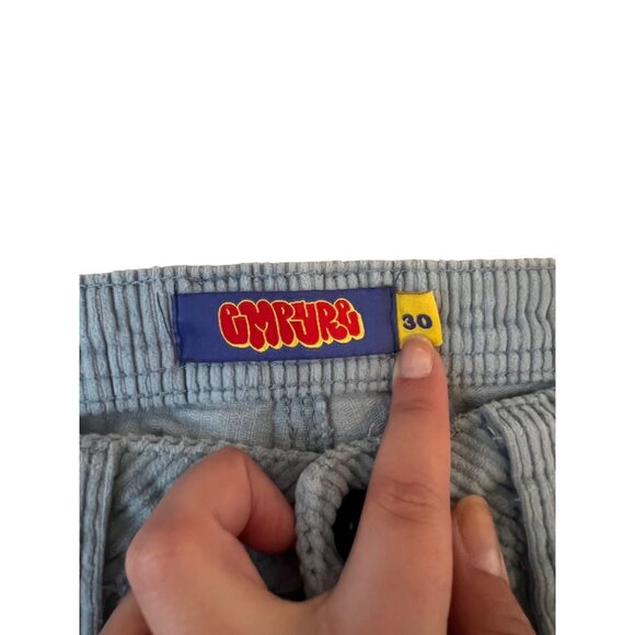 Empyre Blue Corduroy Pants Men's Size 30 Baggy Streetwear Y2K - Picture 4 of 8